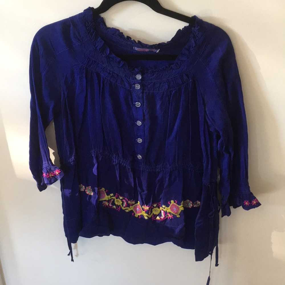 Royal blue top